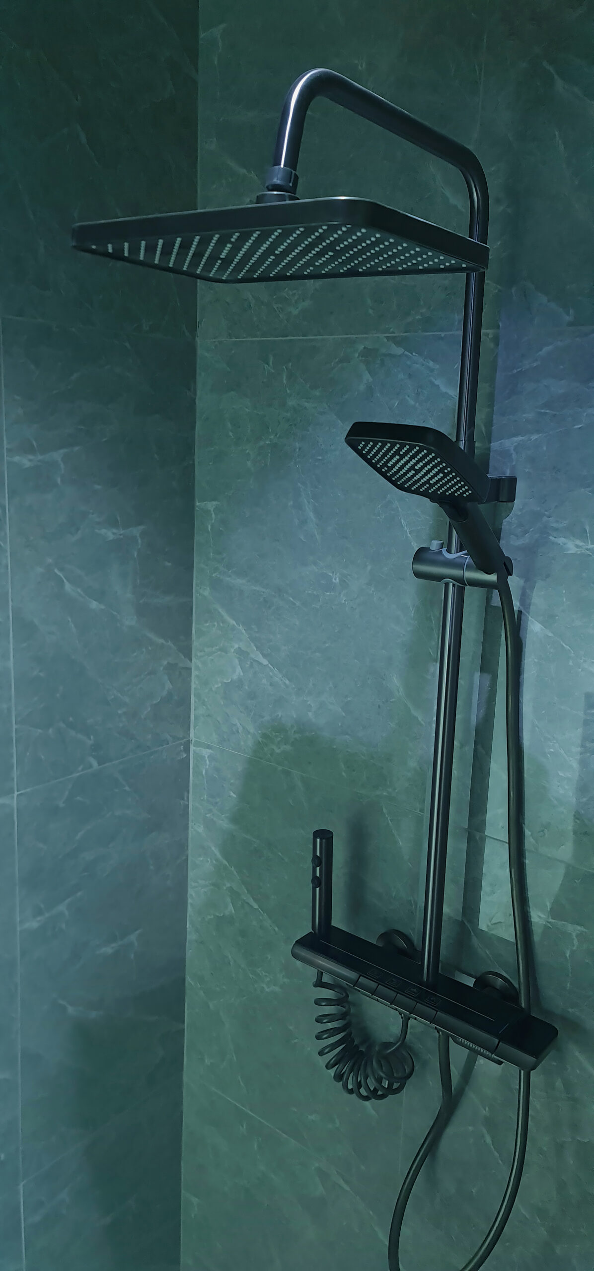 10-bed male dorm with capsule bunk beds and privacy curtains at BuenaSentro Hostel Manila.