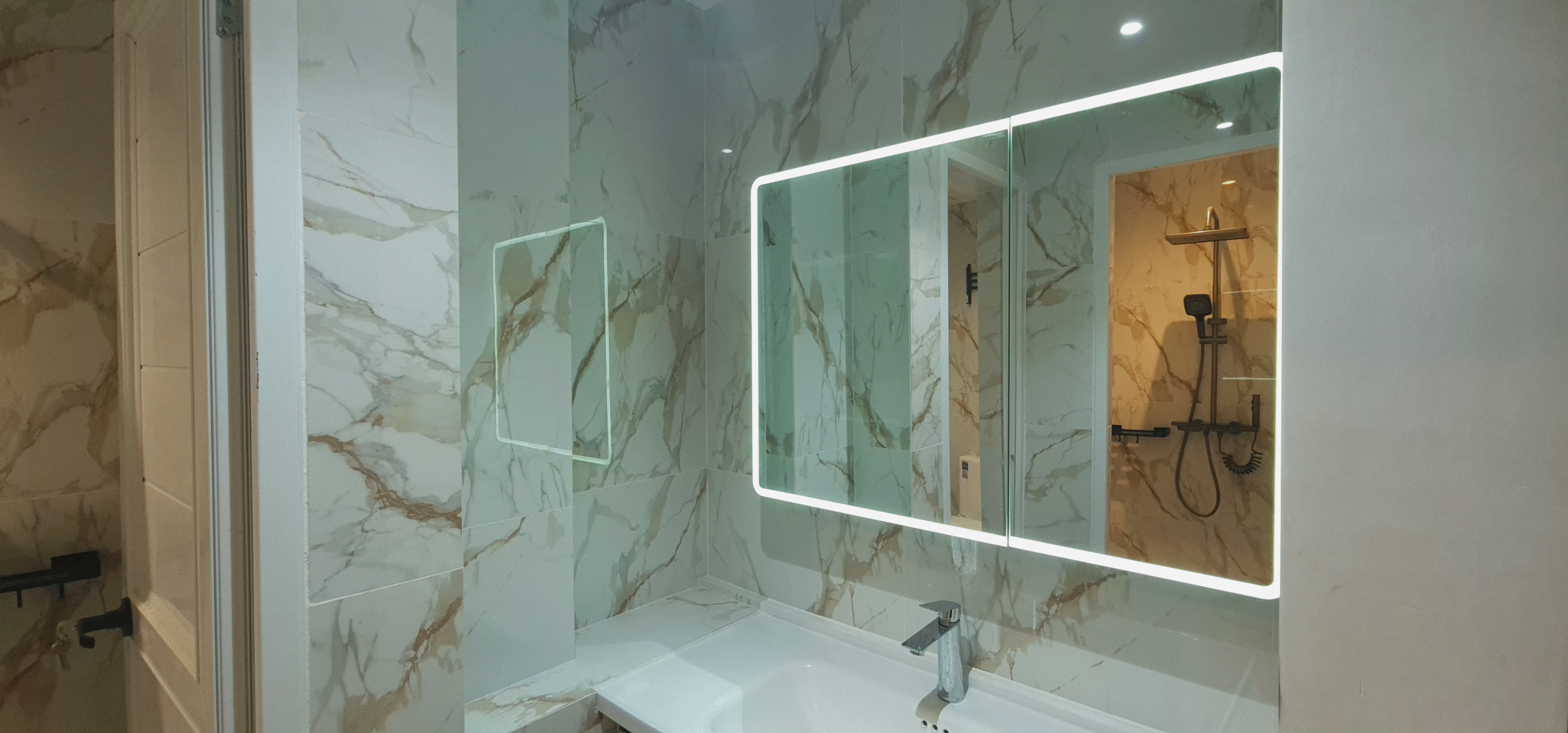 Modern 10-bed mixed dormitory with capsule-style bunk beds in BuenaSentro Hostel, Manila