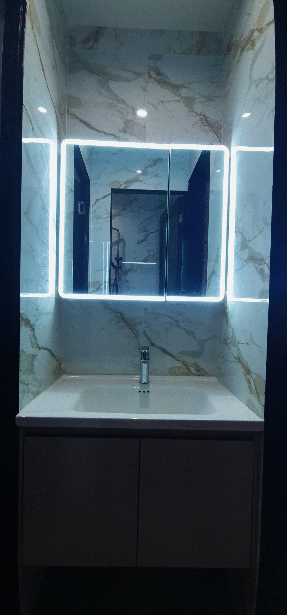 Stylish 12-bed female dormitory with capsule-style bunk beds at BuenaSentro Hostel, Manila